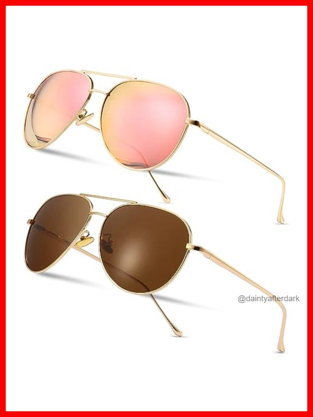 Oversized Aviator Polarized Sunglasses UV Protection Lightweight